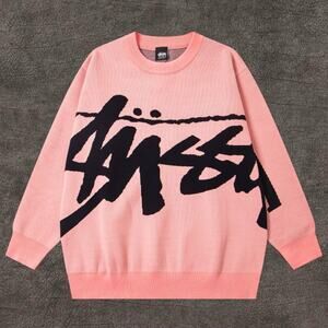 Stussy Women's Pink Knit Sweater